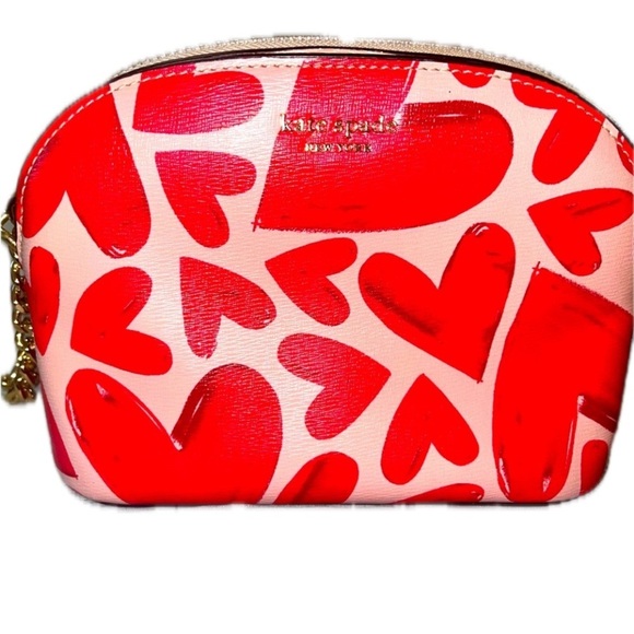 Kate Spade Spencer Ever Fallen Heart’s Sm Domed Crossbody Used - Picture 1 of 16